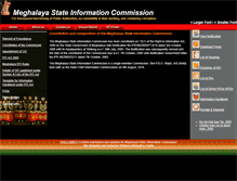 Tablet Screenshot of megsic.gov.in